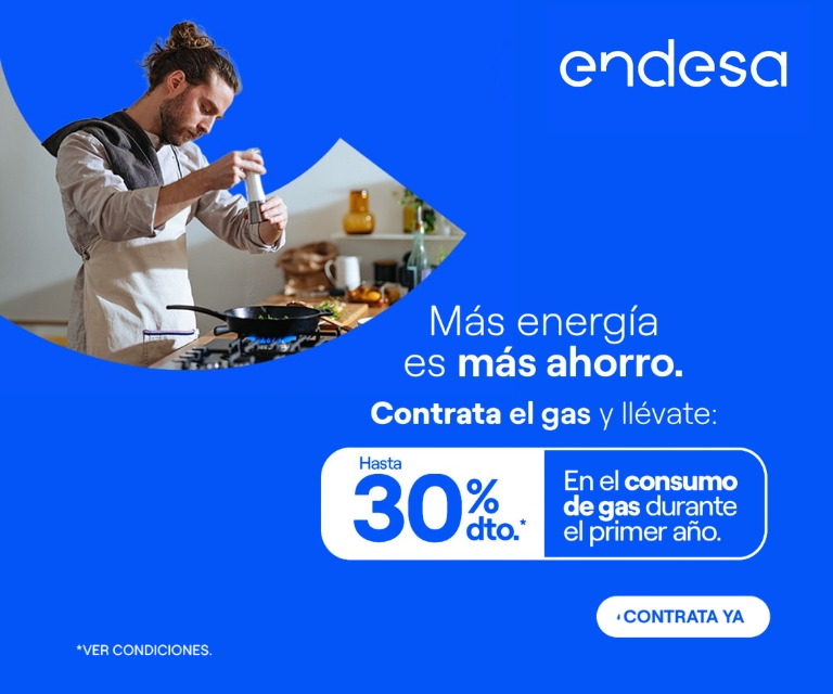 Contrata Gas - 30% Dto en el consumo de gas durante el primer año.